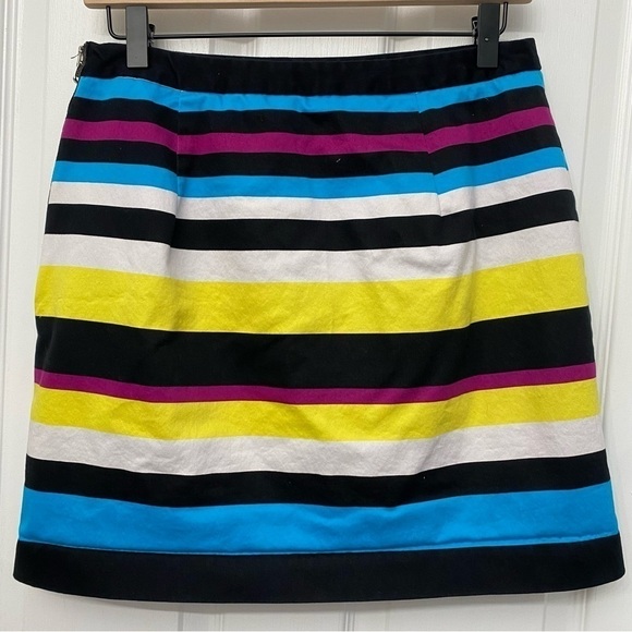 Worthington Striped Pencil Skirt Multicolor Size 6 Side Zip - Picture 2 of 13